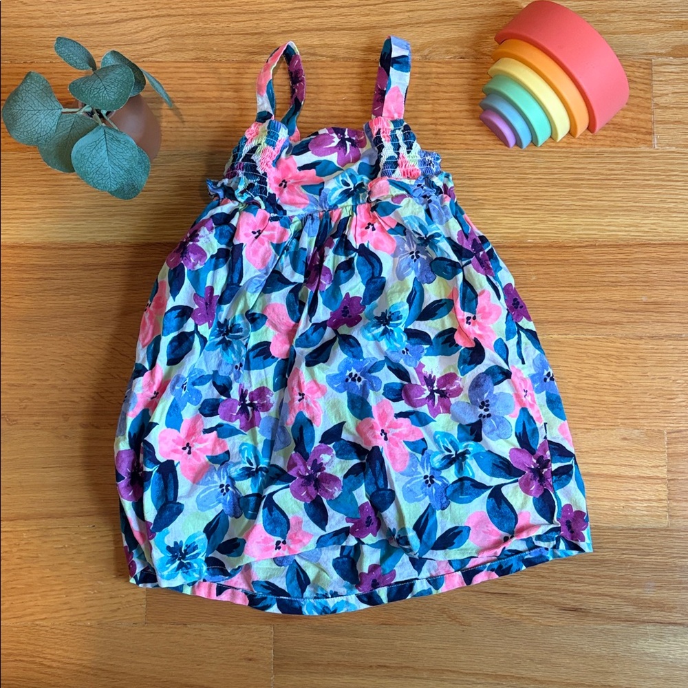 4/$21 3T Gymboree Pink and Blue Floral Dress